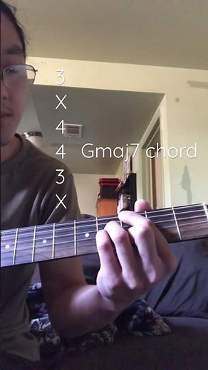 Gmaj7 chord guitar - how to play g major 7 tutorial lesson #guitar #chords