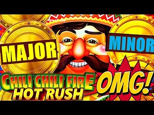 ★HUGE WIN!★ MAJOR! MINOR! MINI! CHILI CHILI FIRE HOT RUSH Slot Machine (RED FEVER) (KONAMI GAMING)