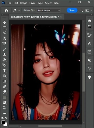 How to Fix Color Contrast in Any Image Using Curves in Photoshop #shorts