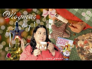 Welcome to Vlogmas 🎄 Holiday Crafting, Game Night, Cozy Homebody Day | Vlogmas Day 1