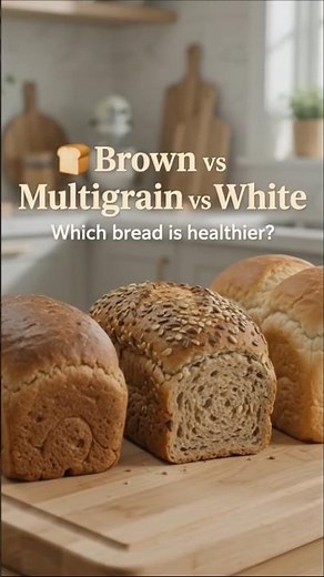 🍞WHICH BREAD IS HEALTHIER🤔🙄 🤎 Brown Bread 🌾 Multigrain Bread 🍞 White Bread