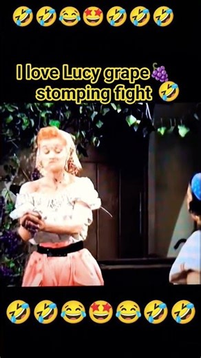 🤣I love Lucy funny grape stomping fight #viral #shorts #ilovelucy