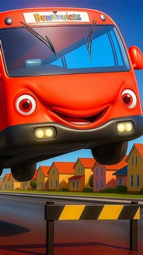 🚍 Color Changing Jumping Bus #ColorChangingBus #JumpingBus #KidsShorts #AnimationShorts #ViralShorts