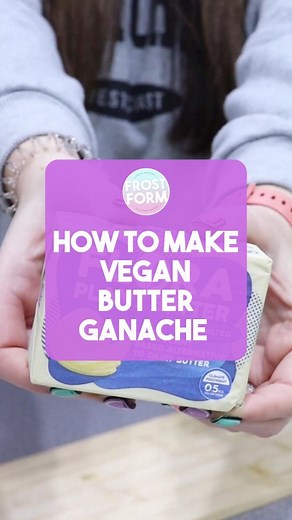 18K views · 218 reactions | Vegan Butter Ganache  We've tried and tested the Flora plant based block and it works a charm with dark chocolate ( make sure your dark chocolate doesn't contain dairy! ) You can find our recipe on our website and order worldwide  Free delivery available, link in bio  Video by @loveisbakeable  | Frost Form | Facebook