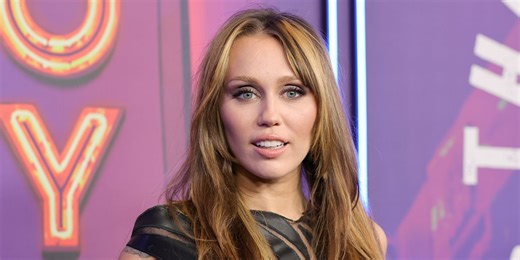 Miley Cyrus Goes Pantsless in Plunging, Sheer Corset With Sculptural, 3D Elements