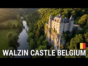 Exploring Walzin Castle in the Belgium Ardennes nearby Dinant