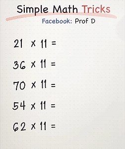 31K views · 1.6K reactions | Simple Math Tricks - Super Fast!  | Prof D | Facebook