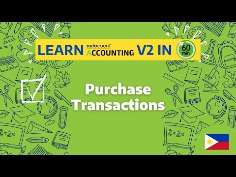 10 How to Record Purchase Transactions in AutoCount Accounting V2 (PH)