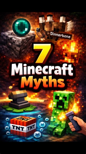 Sind diese 7 Minecraft Mythen WIRKLICH WAHR❓ #shorts
