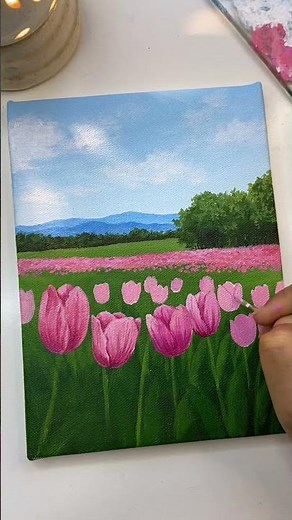 Tulip painting/ Acrylic painting