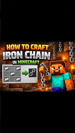 how to craft chain in minecraft #minecraft