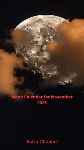 #shorts Moon Calendar for November 2025