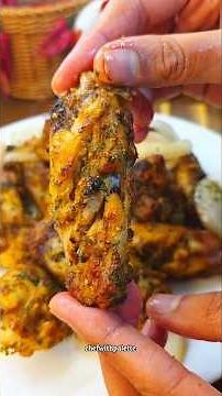 crispy BUT juicy AND moist chicken wings in air fryer #airfryer #chickenwings #recipe #ramadan #food