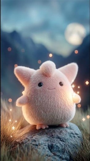 🌟 Stardust Comes Alive — Hyperrealistic Clefable Transformation! #shorts #pokemon #cute