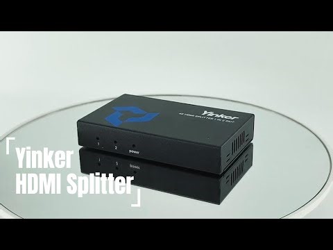 4K HDMI Splitter for 2 monitors sharing videos | Yinker