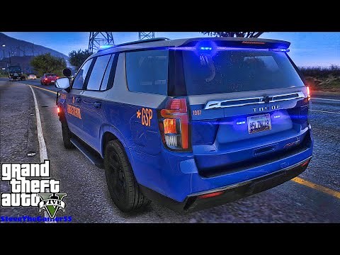 Playing GTA 5 As A POLICE OFFICER Highway Patrol| GSP|| GTA 5 Lspdfr Mod| 4K