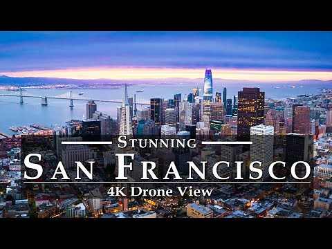 San Francisco 🇺🇸 4K by Drone | Watch Amazing San Francisco 4K UHD Night - San Francisco Properties
