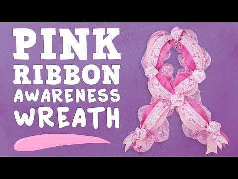 Pink Ribbon Awareness Wreath