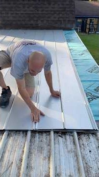 5v Metal Roof Installation. Shed roof repair.