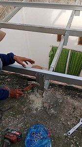 This is a technique for installing light steel that is strong and anti-wind | Phetris Baja 45