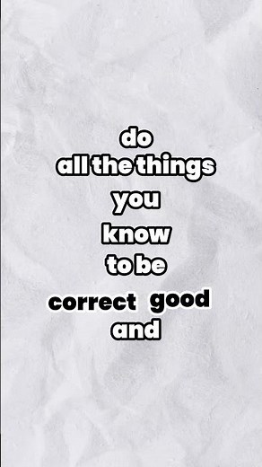 A Simple Motto for Life and Growth