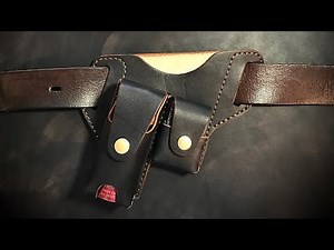 How to make pepper spray holster (PDF Pattern included) - Leather craft