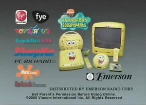 Emerson: SpongeBob SquarePants Electronics | Commercial | Retro Junk