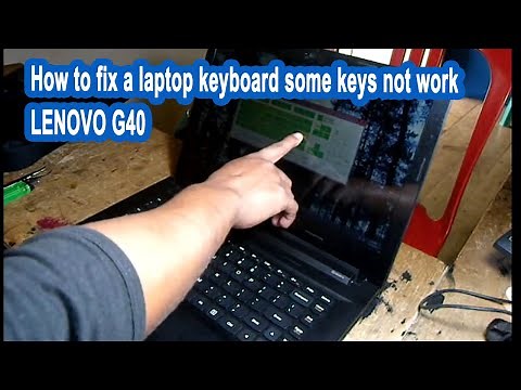 How to fix a laptop keyboard some keys not work - Lenovo g40