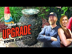 How I Upgraded a Garden with a Stacked Slate Urn