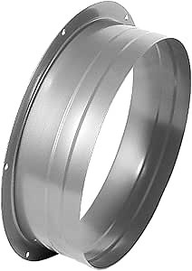 Duct Connector Flange Metal Straight Pipe Flange for Heating Cooling Ventilation System 12 Inch (11.49inch)