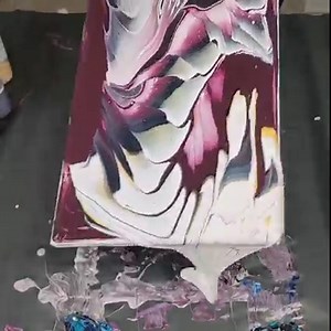 385K views · 4K reactions | I love these colors and this simple acrylic pour technique :) | Mixed Media Girl | Facebook