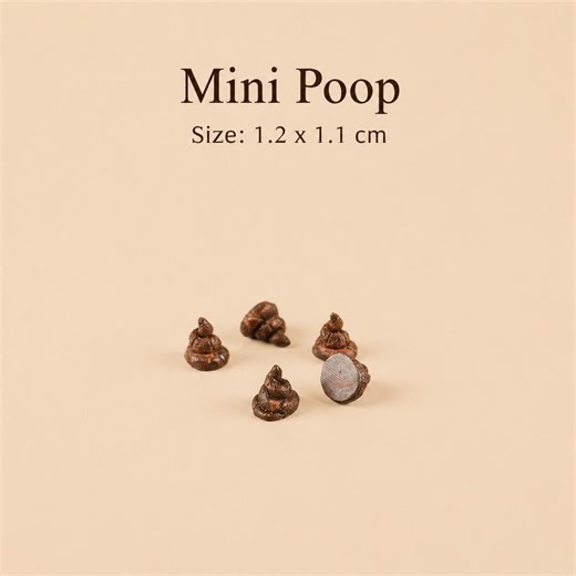 Mini Poop Figurine, Tiny Poop Decor, Funny Decor, Novelty Joke Gift, Micro Sculpture 1.2cm - Etsy
