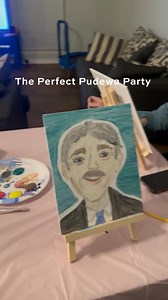 18K views · 336 reactions | Forget popcorn, pizza, pancakes, or potatoes. This CC community in Texas went all out: Painting with Pudewa! For years, parents in our Essentials program have come together to watch IEW training videos featuring Andrew Pudewa. These gatherings, affectionately known as "Pudewa Parties," provide more than just instruction - they are a chance to grow as writers, as educators, and as friends! | Classical Conversations Inc | Facebook