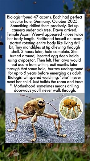 Insect Uses Body As Drill To Build