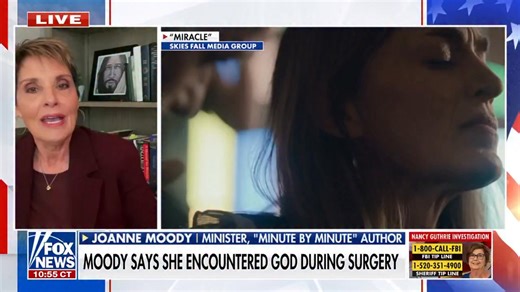🚨 "I ended up bleeding to death on that table... I never dreamed that Jesus would come to me in the top of an operating suite in France" Joanne Moody told me. Several years after that moment, a prayer in the name of Jesus healed Joanne and took her pain away. Saturday in America ⬇️ | Kayleigh McEnany