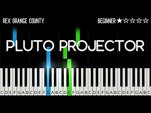 Rex Orange County - Pluto Projector - EASY Piano Tutorial