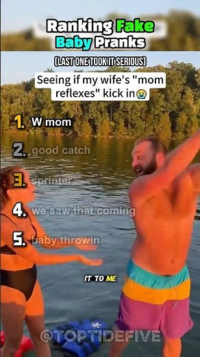 Ranking These Fake Baby Pranks 😂 #pranks #couple #funniest