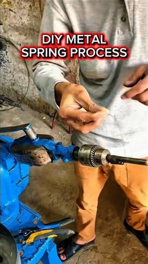 DIY Spring Making with a Drill – Satisfying Handmade Metal Coil Process.