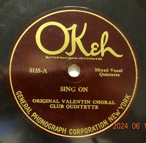Original Valentin Choral Club Quintette - Sing On / Give Me That Old Time Religion