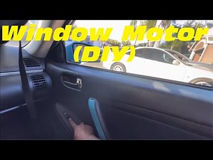 Infiniti G35 Window Motor Fix (EASY DIY)