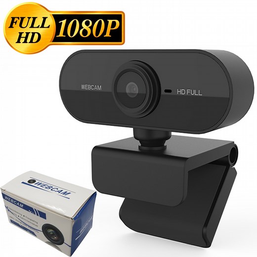 1080P Full HD Mini Webcam with Microphone,Laptop Desktop Computer USB Web Cam Camera Gamer Live Video Call Conference Streaming