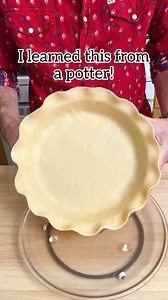 375K views · 1.3K reactions | 不 Use a microwave spinner and this pottery technique to create the perfect fluted pie crust! #baking #pie #homemade #pottery #microwave | Jeff & Lauren | Facebook