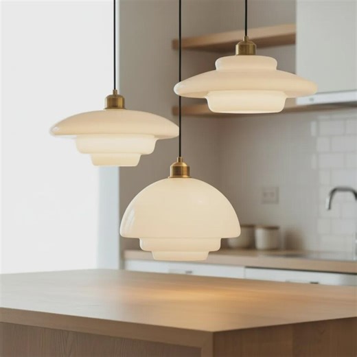 Luxury Retro Glass Ceiling Light – Modern Vintage Pendant Lamp for Kitchen, Dining Room, Living Room – Nordic Style Lighting Fixture - Etsy