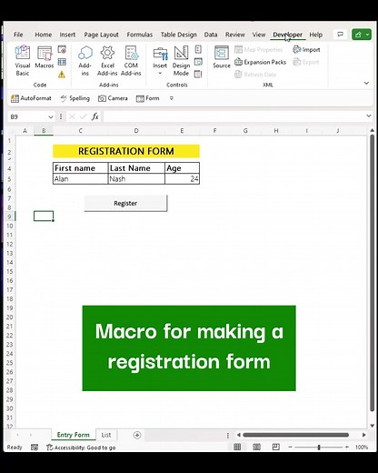 Macros are pretty advanced but we can make our Excel spreadsheets much better with this tutorial! #excel #work #exceltips #exceltricks #tutorial #spreadsheets #workhacks #corporate #trending #vba