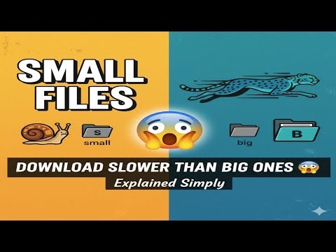 Why Small Files Download Slower Than Big Ones 🤯 | Explained Simply