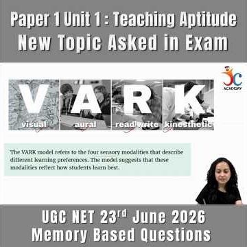 Vark Model | UGC NET Paper 1 New Topic #teachingaptitude #ugcnetpaper1 #ugcnetjune2026 #shorts