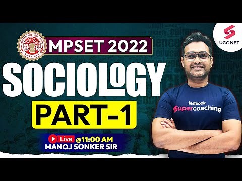 MPSET 2022 | Sociology Important PYQs (PART-1)| Manoj Sonker Sir #testbooknet2023