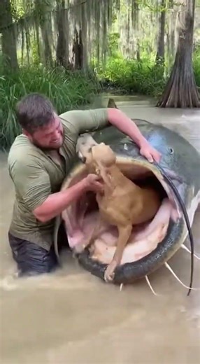 Giant Catfish Rescue: Man vs. Beast