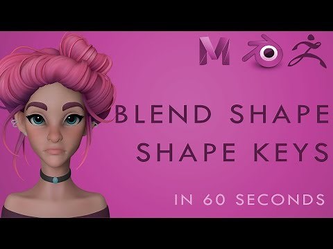 How to Create BLEND SHAPES / SHAPE KEYS in Zbrush for Maya or Blender - 60 Second Tutorial