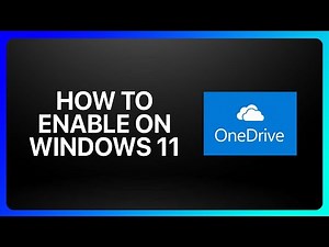 How To Enable OneDrive On Windows 11 Tutorial